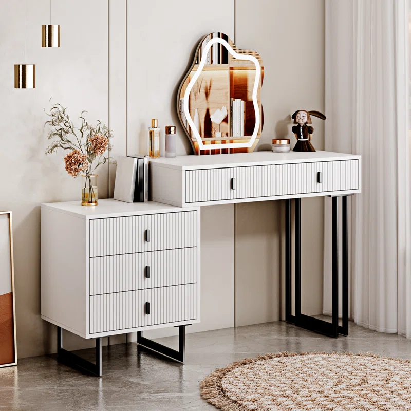 Carner White Vanity Desk