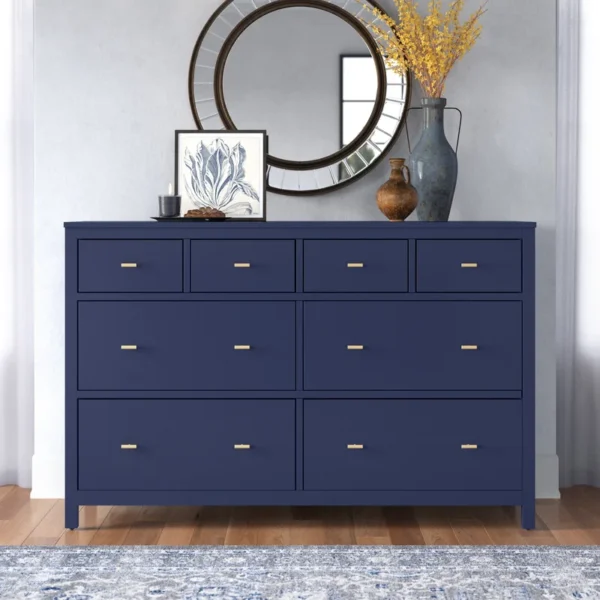 Kowalsky 8-Drawer Dresser Blue