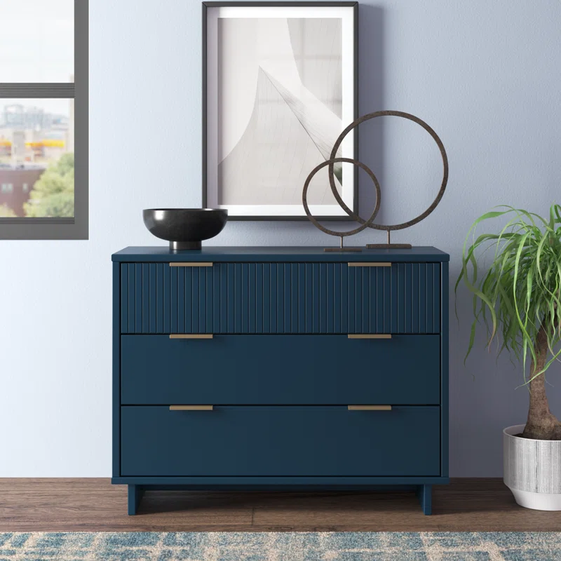 Azur 3-Drawer Dresser Blue